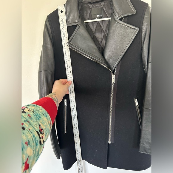 Wilfred Free Moto Fei Coat Black Size Medium - Picture 8 of 11